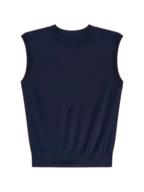 Another Tomorrow fine-knit sleeveless top