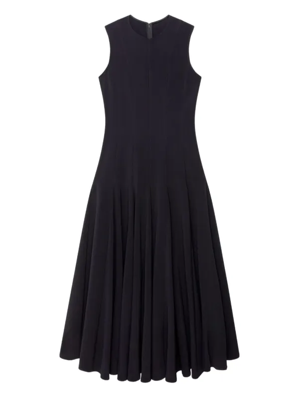 Another Tomorrow Panelled Flared Dress - Black Another Tomorrow Panelled Flared Dress - Black