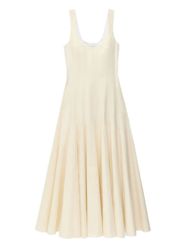 slim fit dress slacks Flared Tank Dress with Side Fins