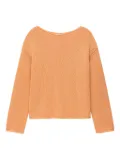 Another Tomorrow draped-knit jumper - Orange