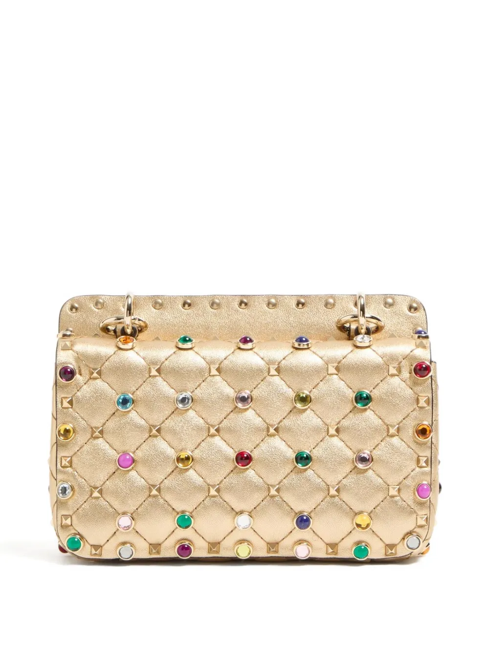 Valentino Garavani Kleine Rockstud Spike schoudertas Beige