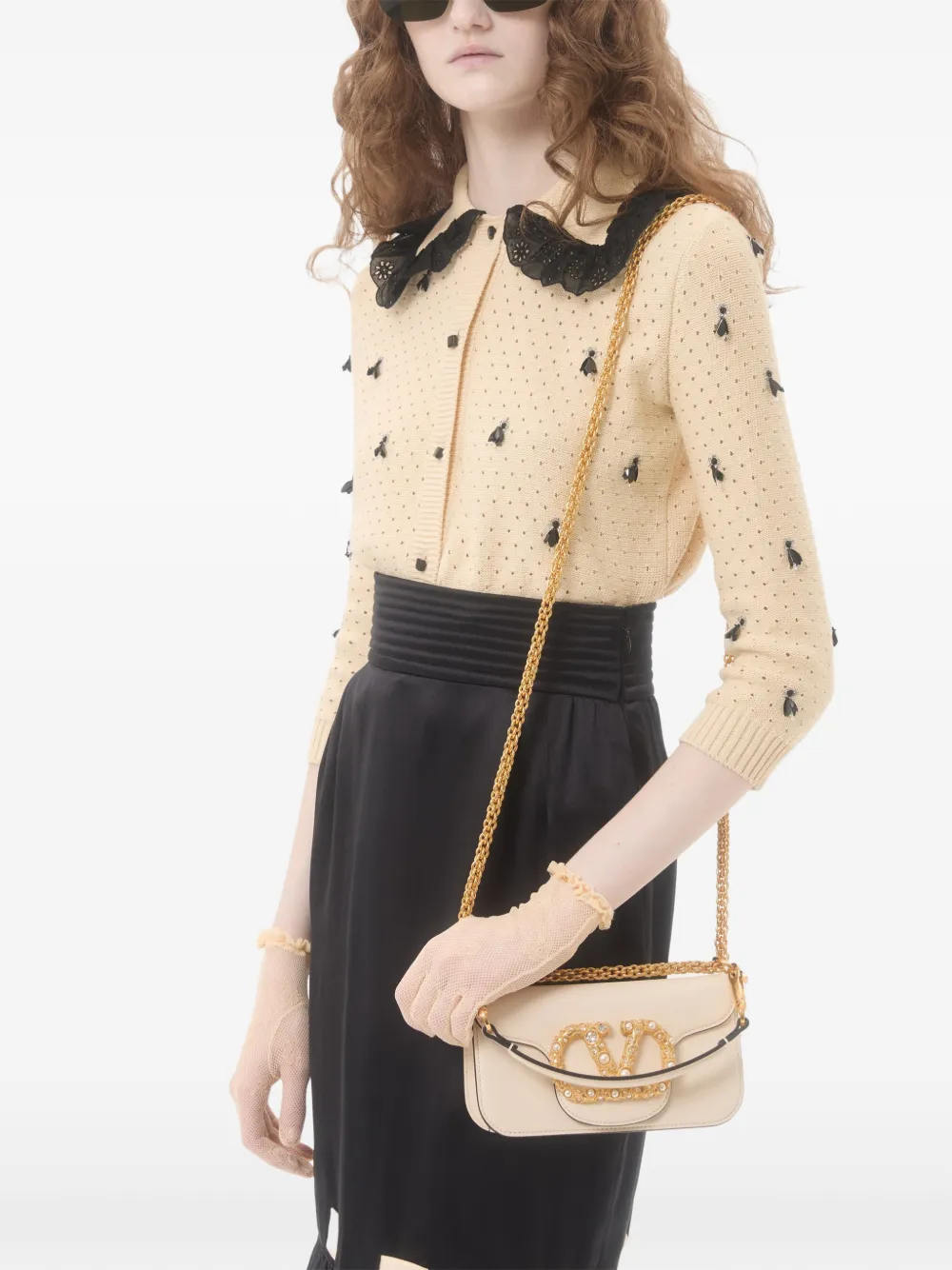 Valentino Garavani ロコ ショルダーバッグ S | ニュートラル 