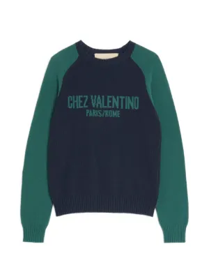Valentino Garavani シェ ジャカード セーター | ブルー | FARFETCH JP