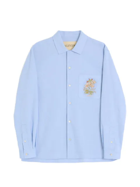 Valentino Garavani floral-embroidered shirt