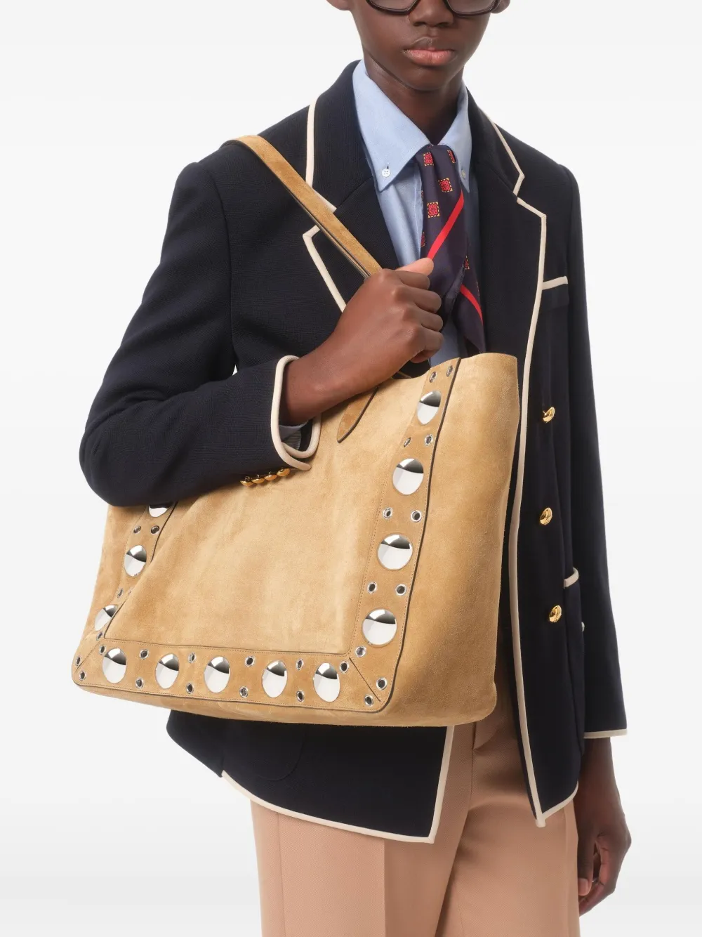 Valentino Garavani Wollen blazer met dubbele rij knopen Blauw