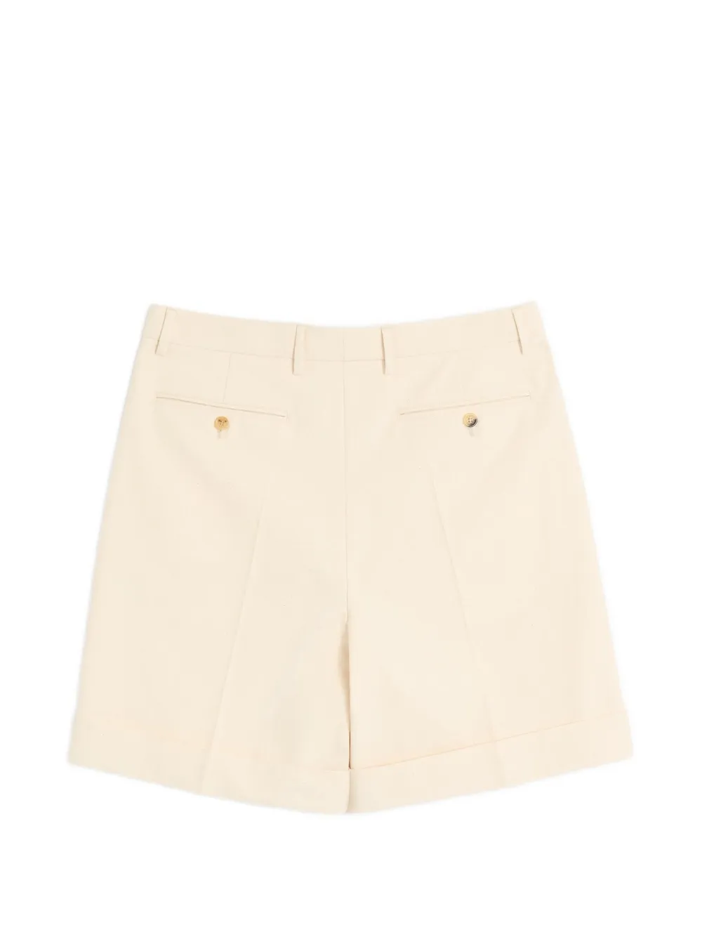 Valentino Garavani Bermuda shorts met omgeslagen zoom Beige