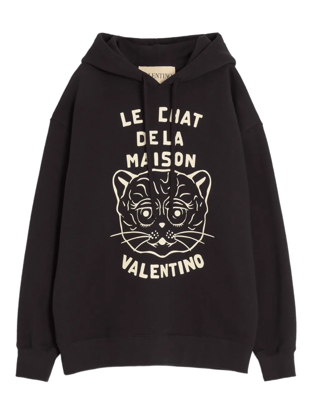 Valentino Garavani Felpa con cappuccio Chat de La Maison - Nero