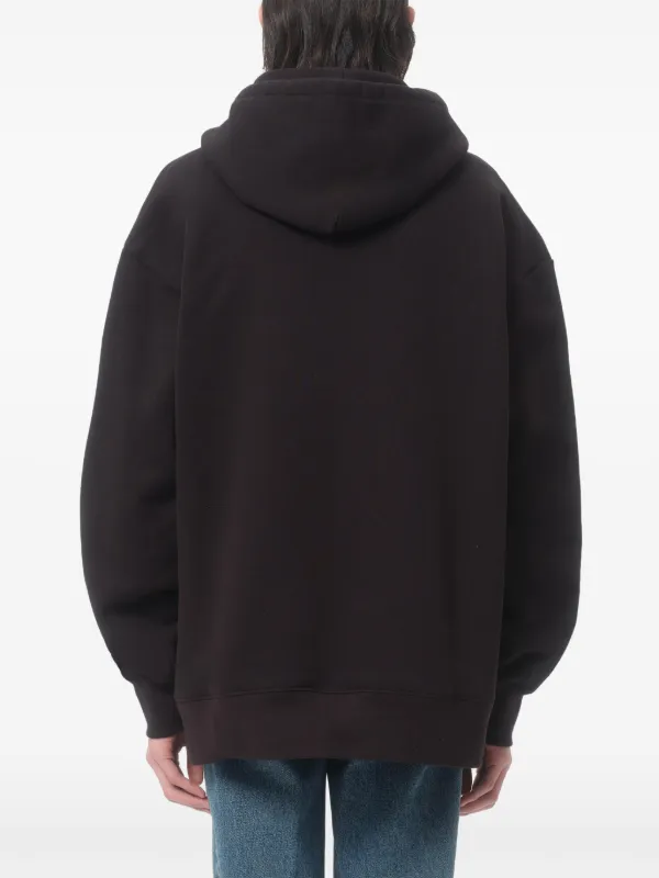 パーカー・フーディ VALENTINO GARAVANI CHAT DE LA MAISON PATCH HOODIE Valentino Garavani Chat De La Maison Patch Hoodie | Black