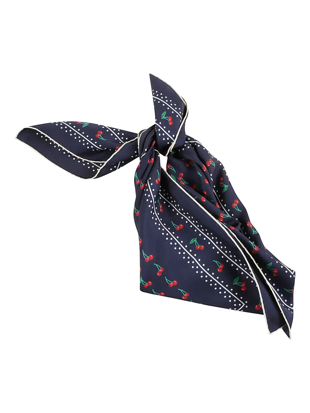 Valentino Garavani CHERRYFIC SILK SCARF - Blu
