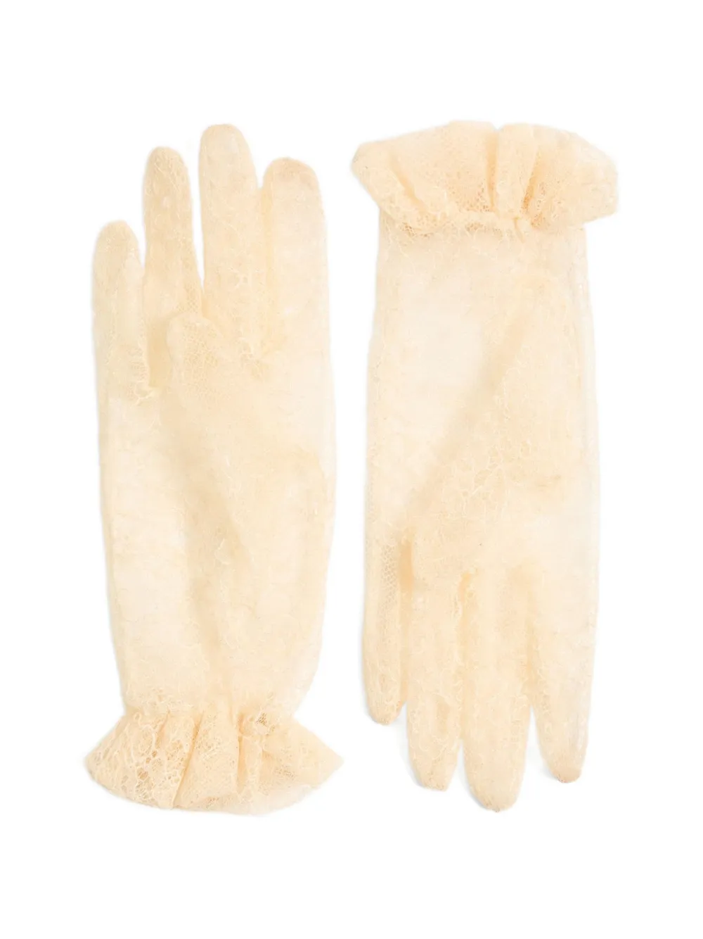 Valentino Garavani Guanti con ruches - Toni neutri