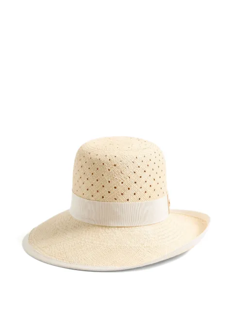 Valentino Garavani VLOGO SIGNATURE HAT IN PERFORATED PANAMA