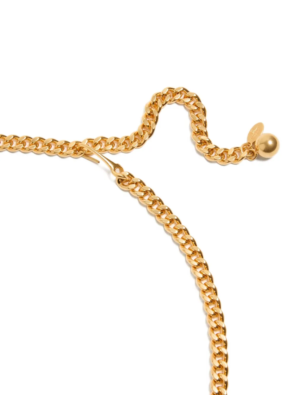 Valentino Garavani VLogo riem met kristallen Goud