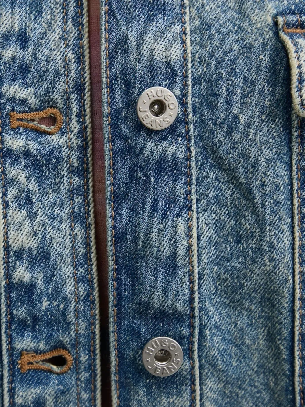 HUGO Denim blouse Blauw
