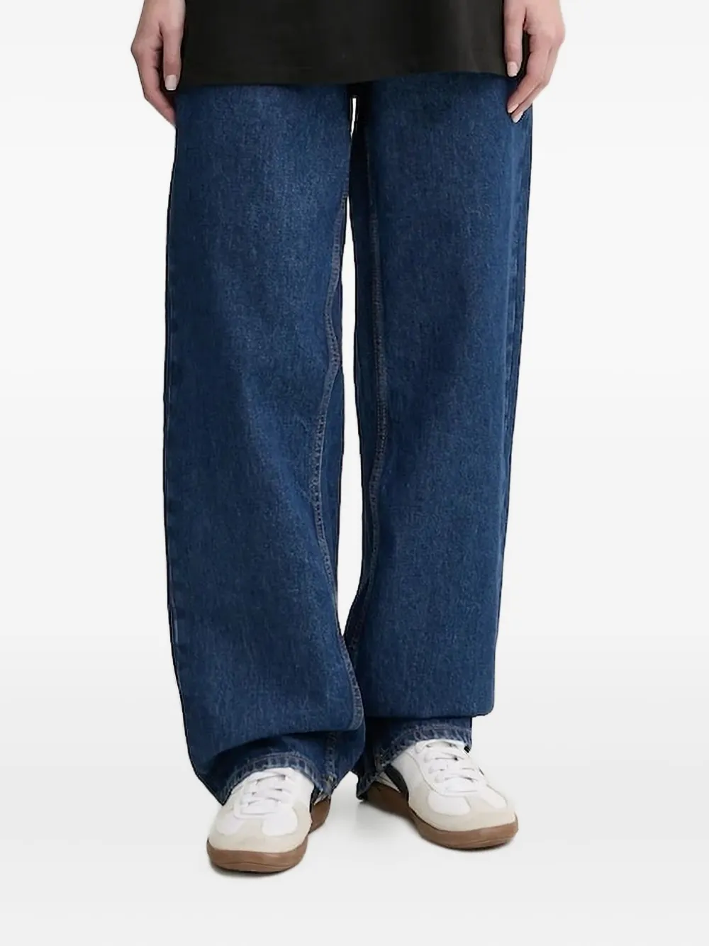 HUGO Jeans met logoplakkaat Blauw