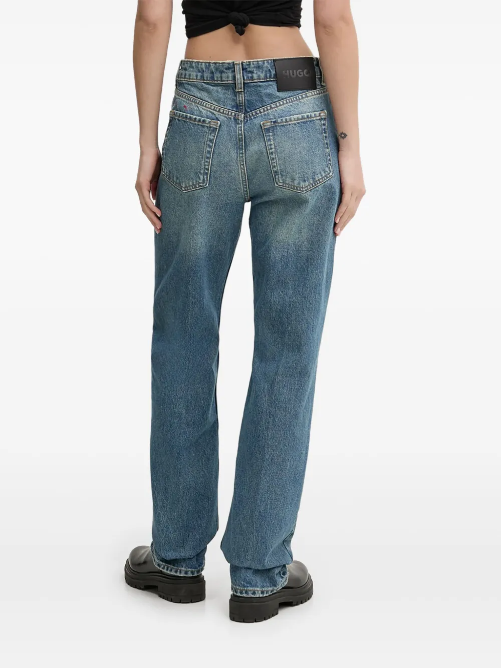 HUGO logo-embossed jeans | Straight-Leg Jeans | Image 2