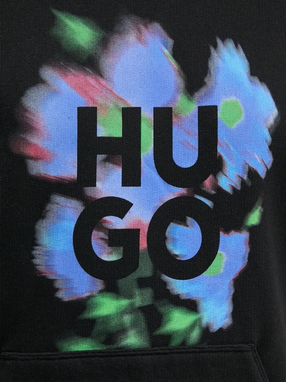 Hugo Boss Logo-print Hoodie In Black