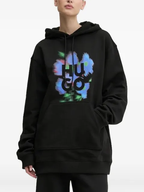 HUGO logo-print hoodie