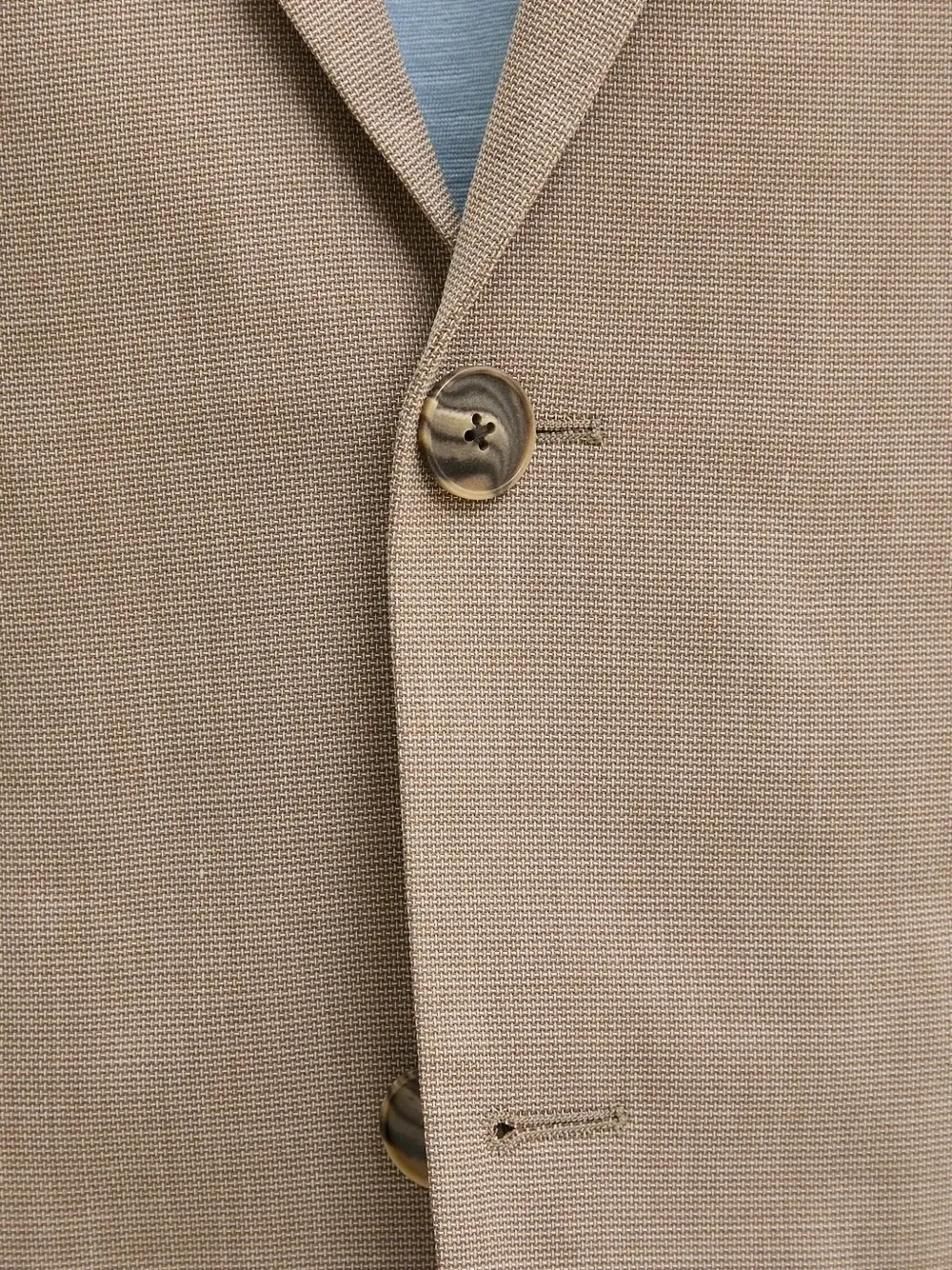 Hugo Boss Slim-fit Suit In A Micro-patterned Linen Blend In Brown