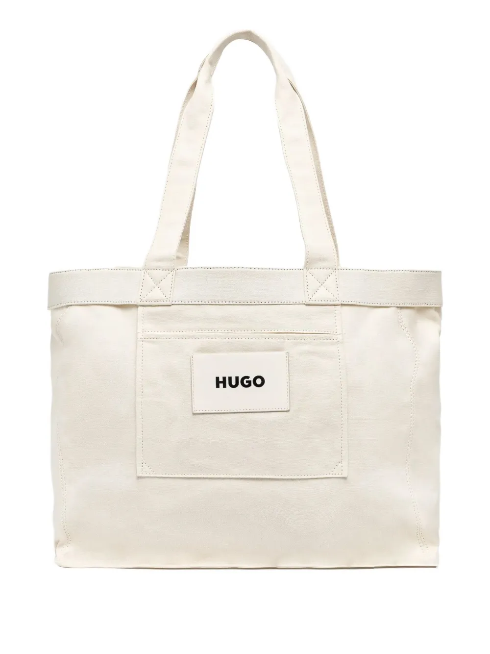 HUGO canvas tote bag | Neutrals | Image 1