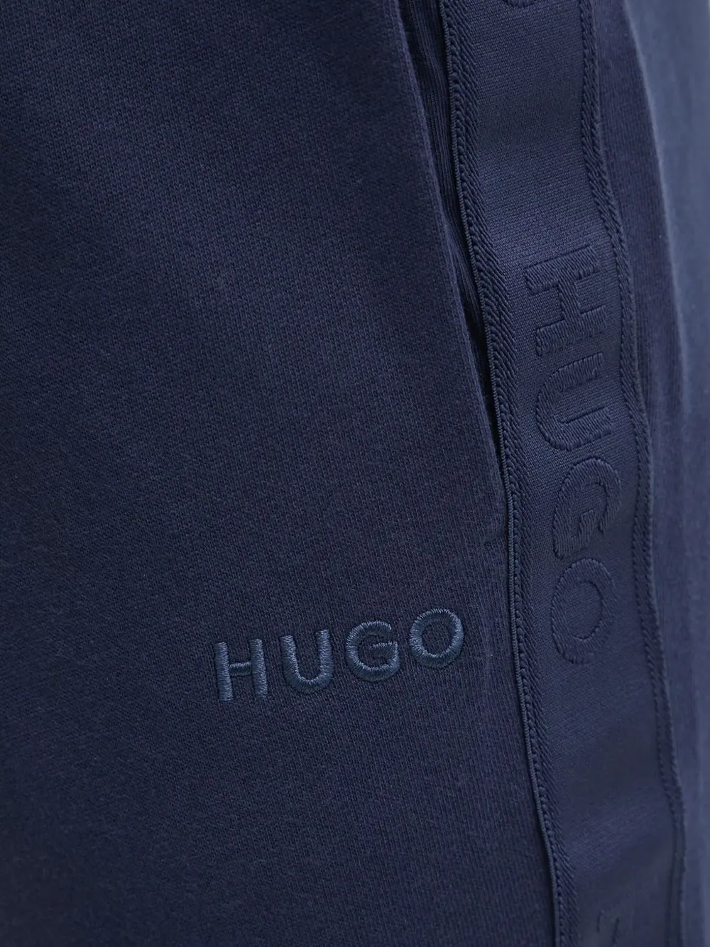 HUGO Trainingsbroek met geborduurd logo Blauw