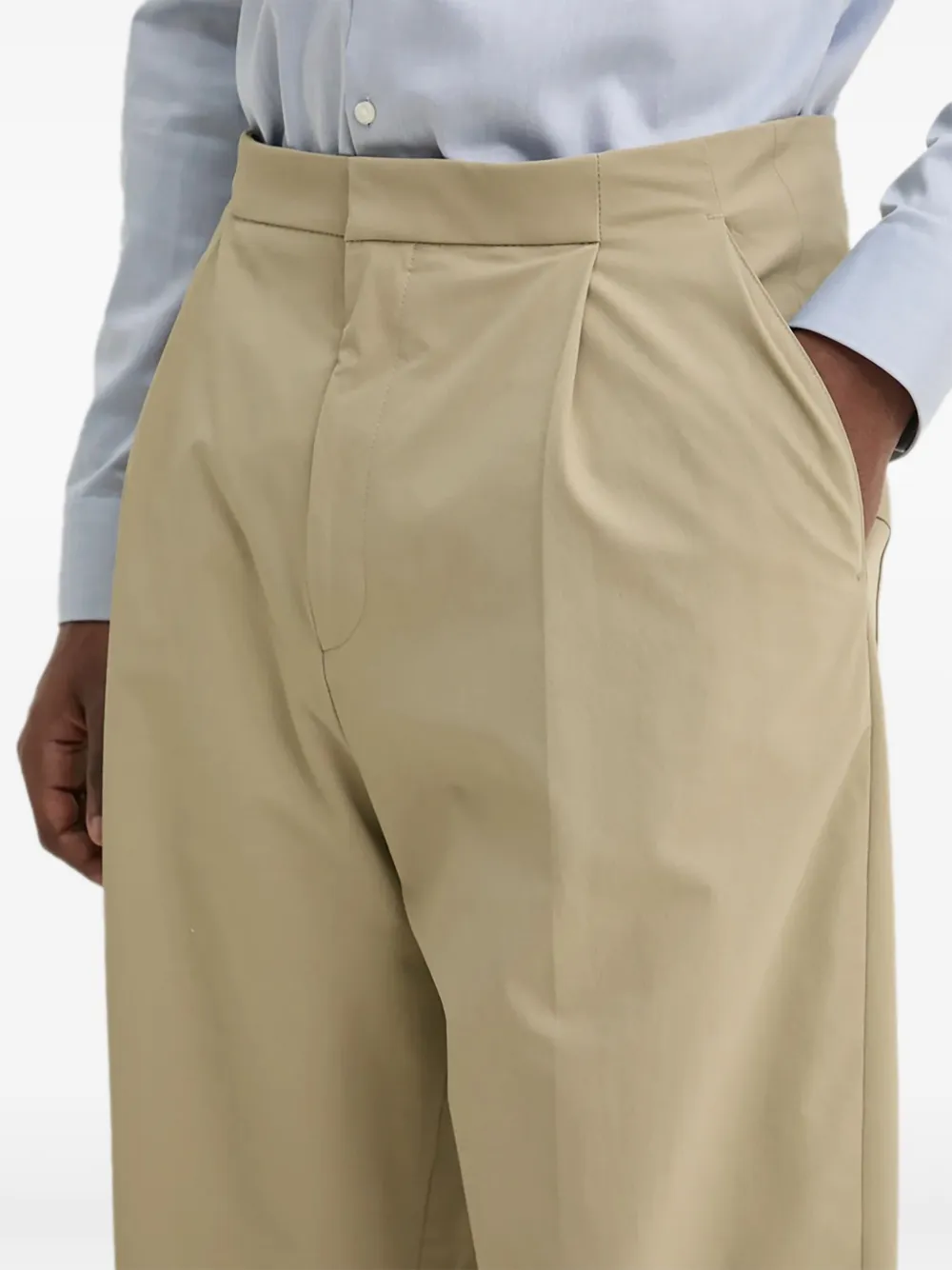 HUGO Straight broek Bruin