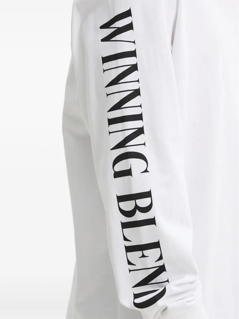 HUGO long-sleeve racing-print T-shirt Wit
