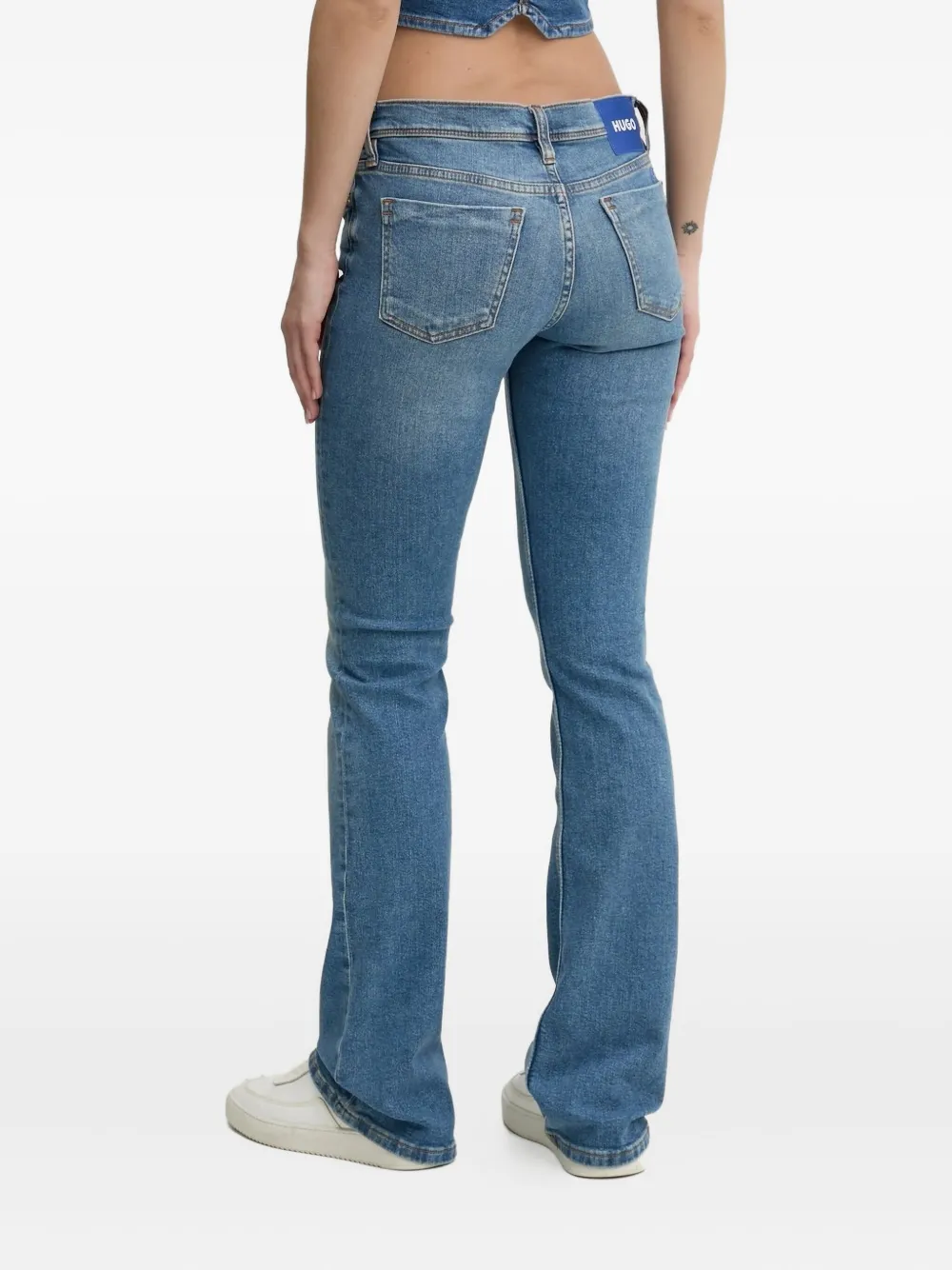 HUGO Bootcut jeans Blauw