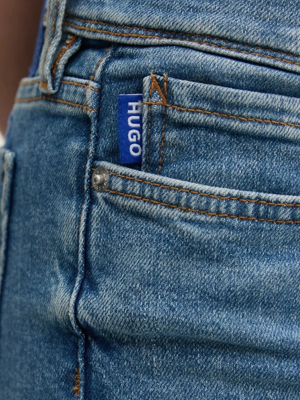 HUGO Bootcut jeans Blauw