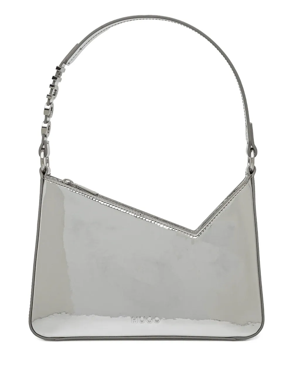 HUGO laminated shoulder bag | Silver | Image 1