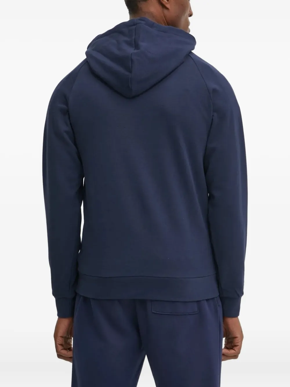 HUGO Hoodie met geborduurd logo Blauw