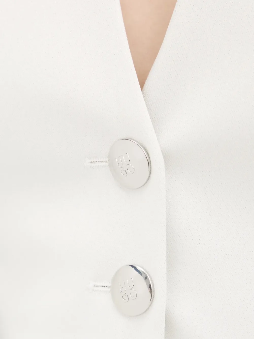 HUGO Gilet met knopen Wit