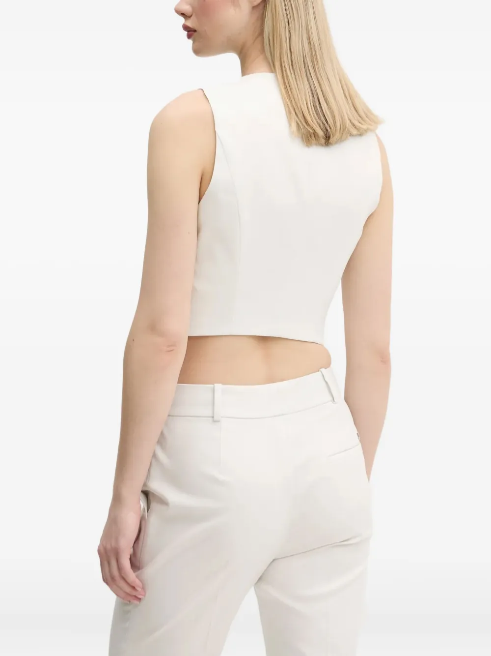 HUGO Gilet met knopen Wit