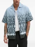 HUGO geometric-print shirt - Blue
