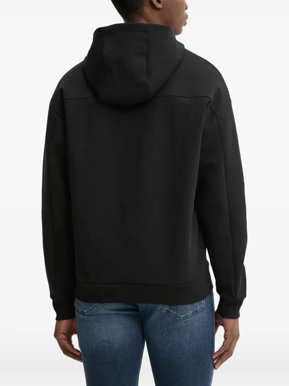 HUGO Hoodie met logopatch Zwart