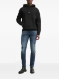 HUGO logo-patch hoodie - Black