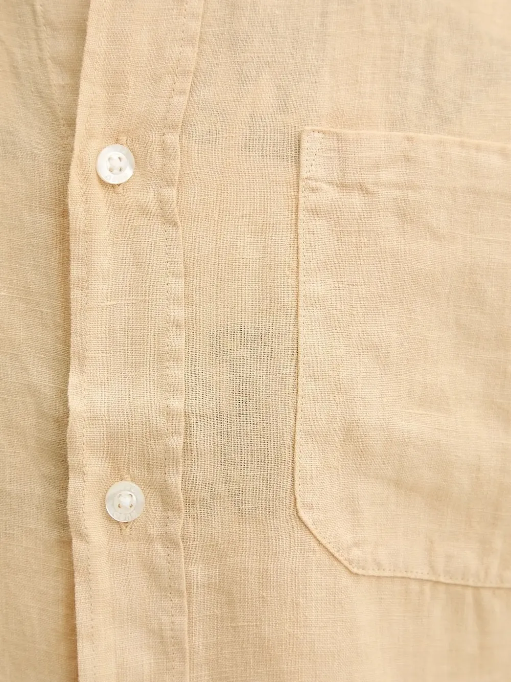 HUGO Linnen overhemd Beige