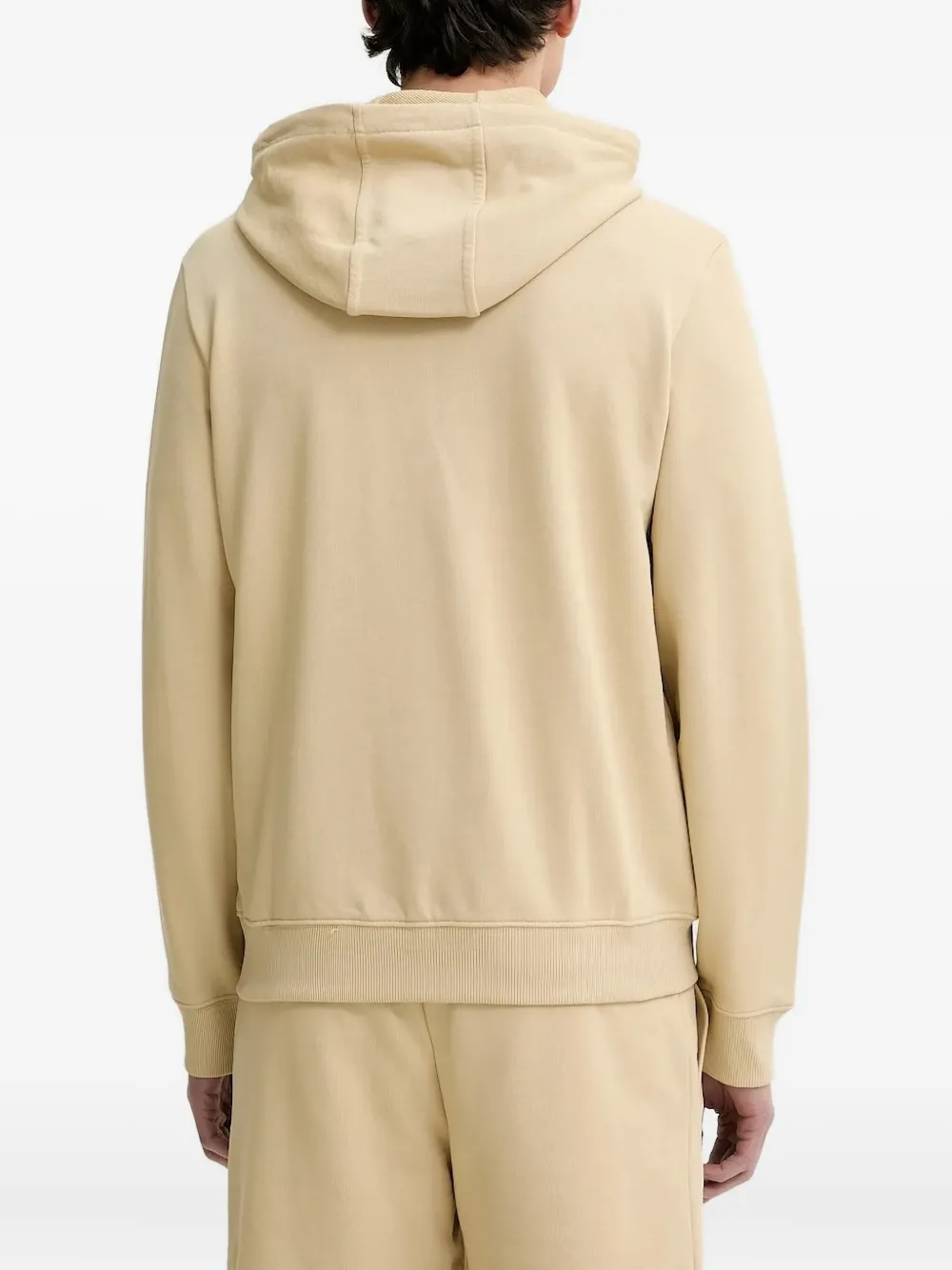 HUGO Hoodie met logopatch Beige