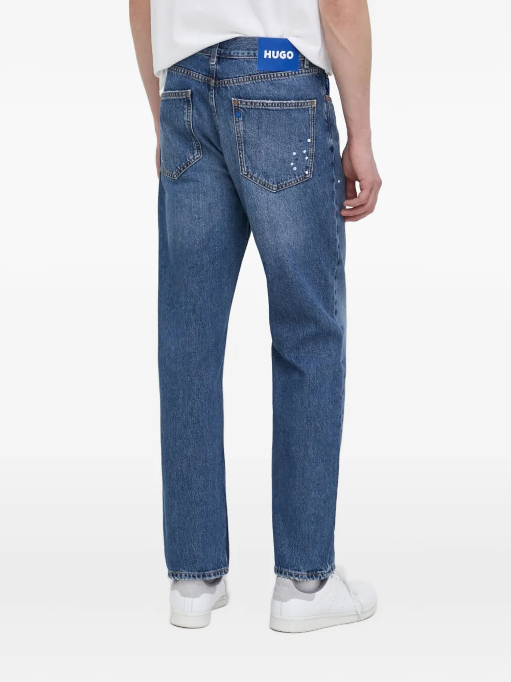 HUGO Jeans met logopatch - Blauw