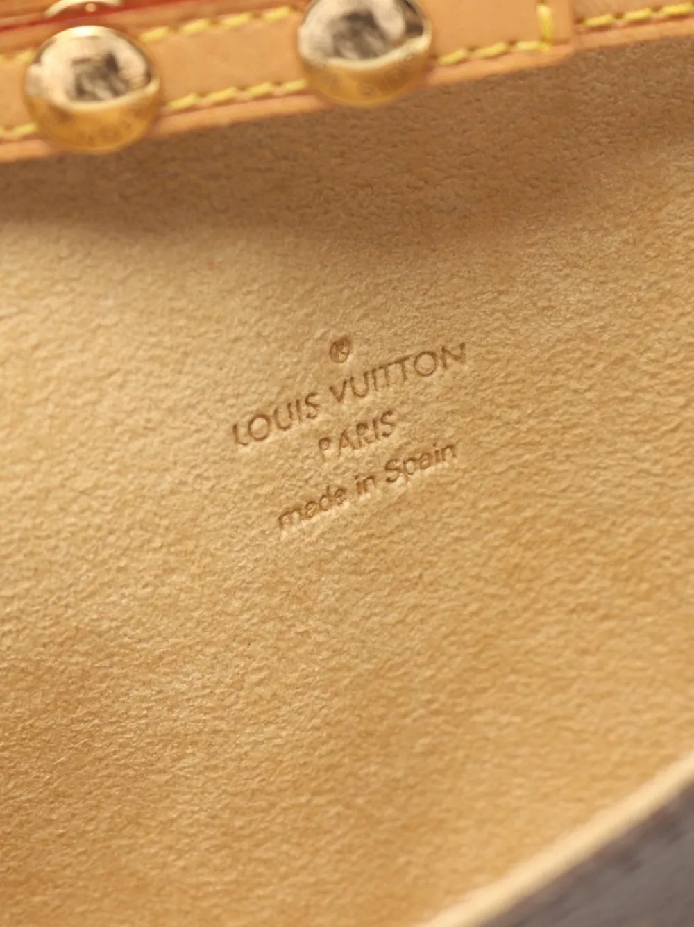 Pre-owned Louis Vuitton 1998 Monogram Pochette Twin Pm Cross Body Bag In Brown