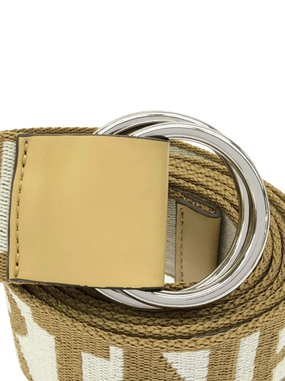 Pre-owned Stella Mccartney 2010s Logo-jacquard Belt In Neutrals