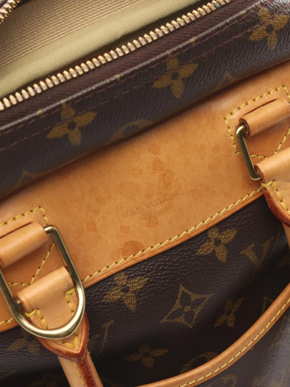 Pre-owned Louis Vuitton 2000 Deauville Tote Bag In Brown