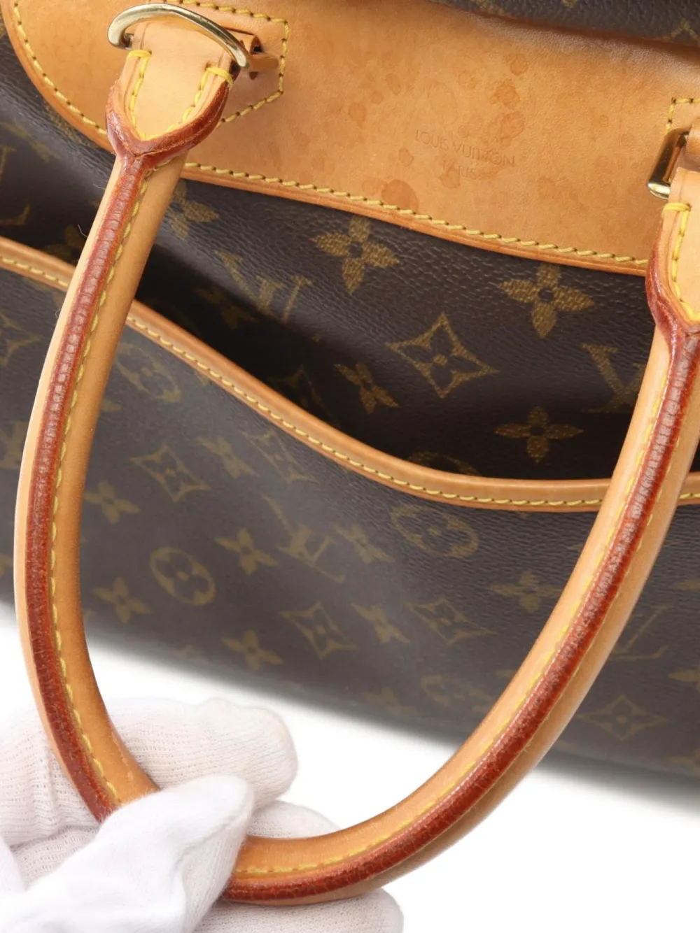 Pre-owned Louis Vuitton 2000 Deauville Tote Bag In Brown