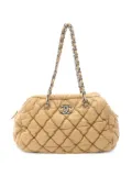 CHANEL Pre-Owned 2008-2009 matelassé shoulder bag - Neutrals