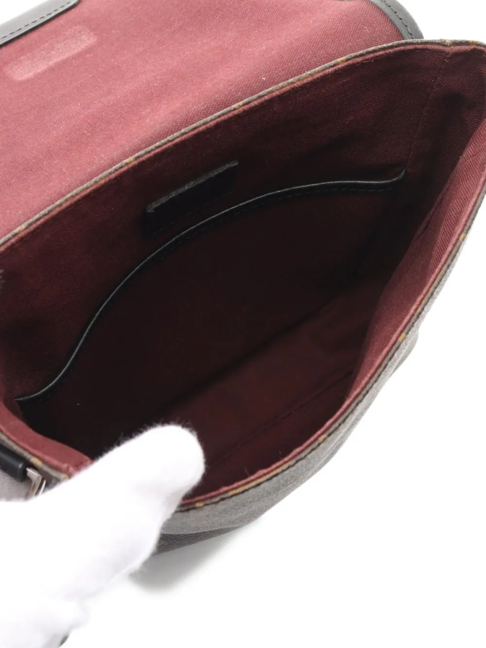 Pre-owned Louis Vuitton 2009 Monogram Macassar Bass Pm Cross Body Bag In Brown
