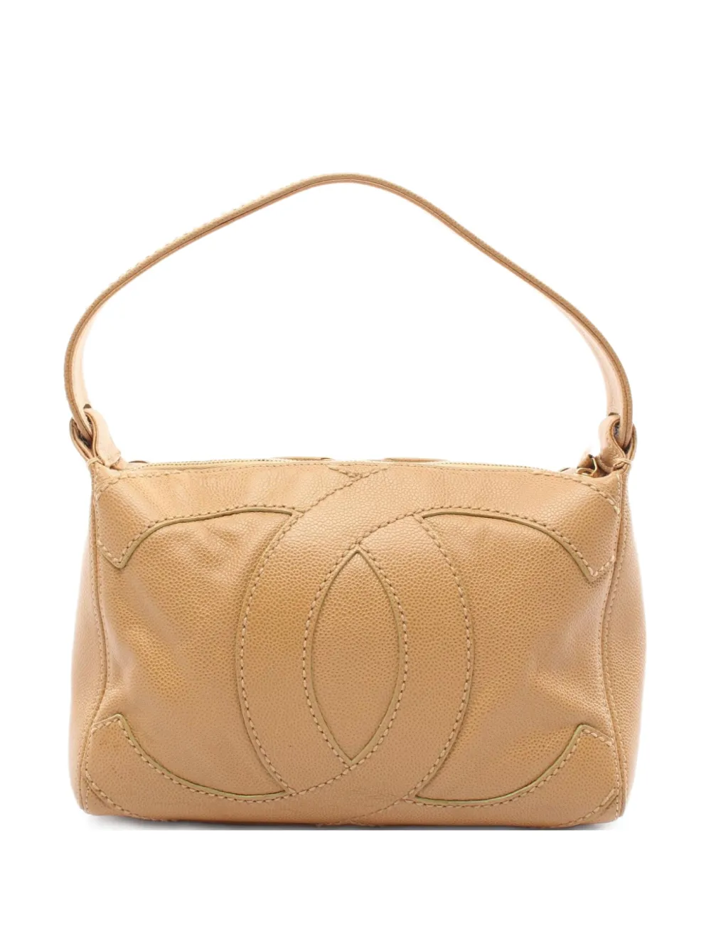 CHANEL Pre-Owned 2004-2005 ジャンボ ココマーク ショルダーバッグ - ブラウン CHANEL Pre-Owned 2004-2005 ジャンボ ココマーク ショルダーバッグ - ブラウン