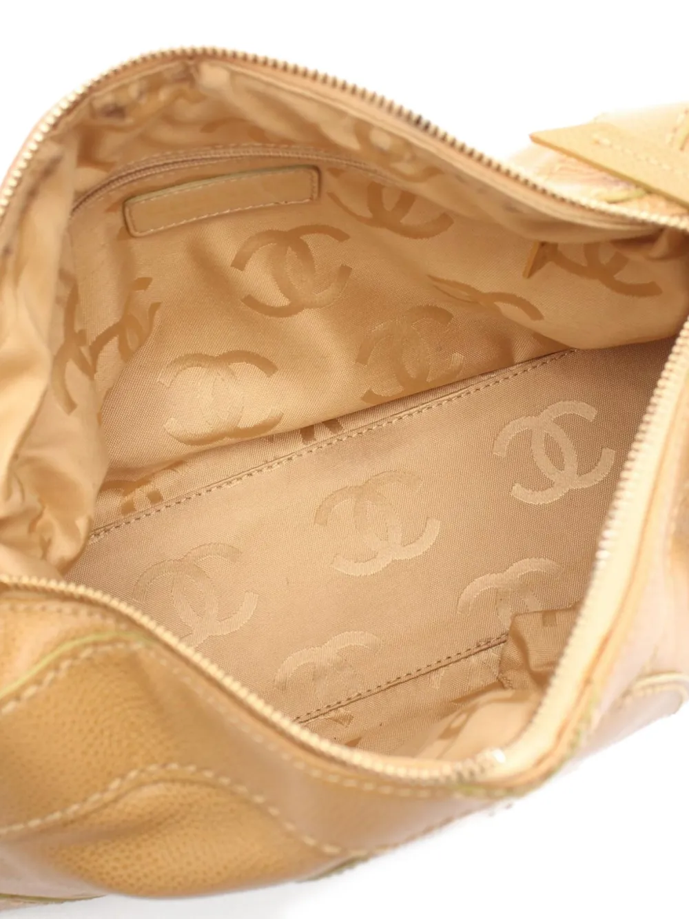 Pre-owned Chanel 2004-2005 Jumbo Cc Shoulder Bag In Brown