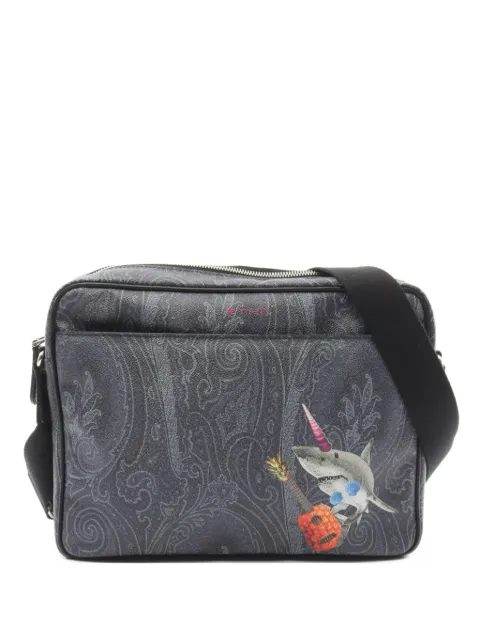 Etro Pre-Owned 2010s shark-print shoulder bag