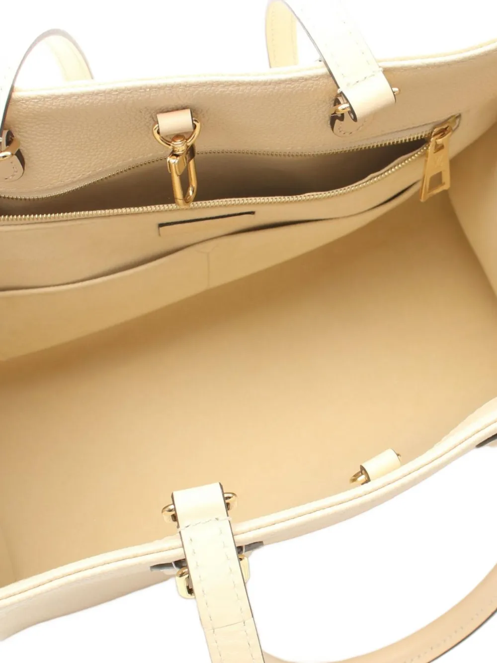 Pre-owned Louis Vuitton 2021 On-the-go Mm Monogram Tote Bag In Neutrals
