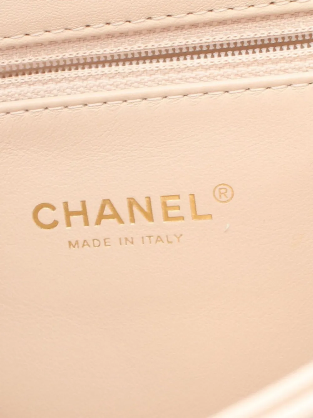 Pre-owned Chanel 2001 Double Flap Shoulder Bag In Neutrals
