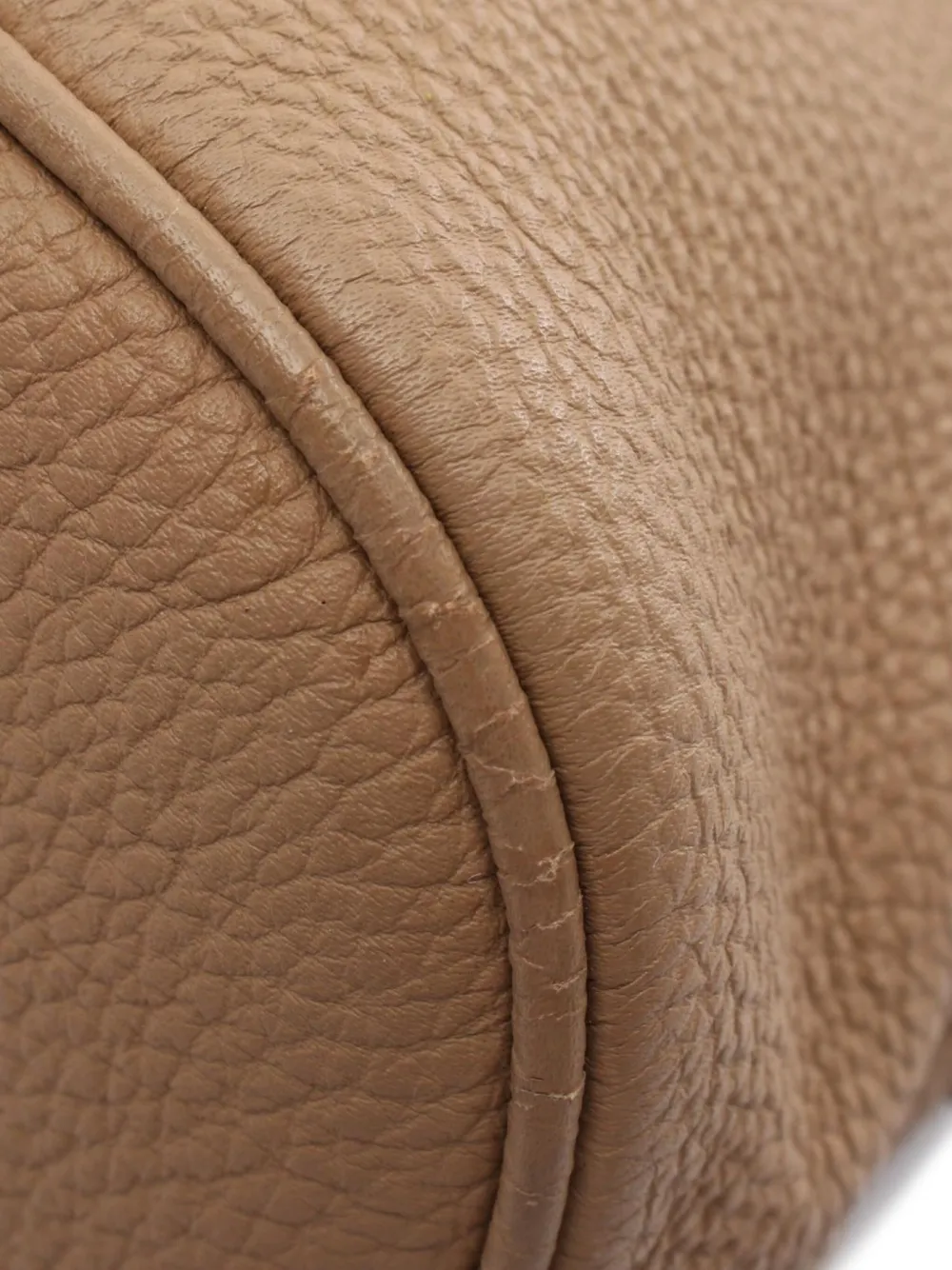 Pre-owned Gucci 2000s Logo-embossed Two-way Handbag In Neutrals